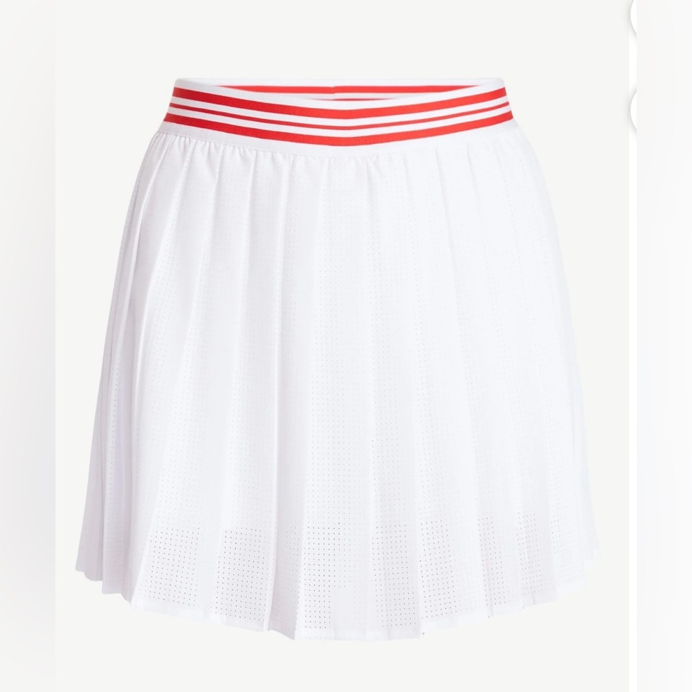 NWT Avia Pleated Tennis Skort (XS) White Athletic Pickleball Golf Skirt Pockets